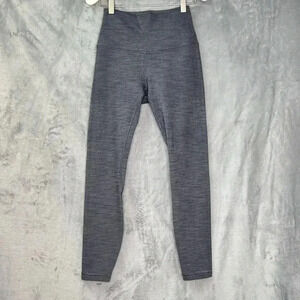 Lululemon‎ Align Pant ll 26” Mini Heathered Herringbone Black White Gray Size 4